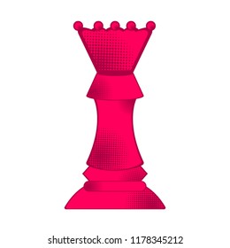 Isolated queen chess piece icon