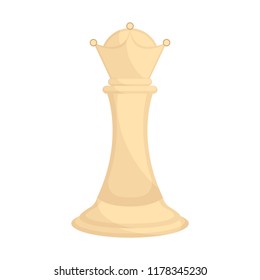 Isolated queen chess piece icon