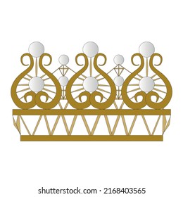 Isolated a queen crown vector Illustration
