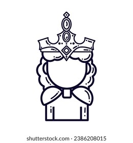 Isolated queen icon Royalty icon Vector