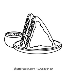Isolated quesadilla design