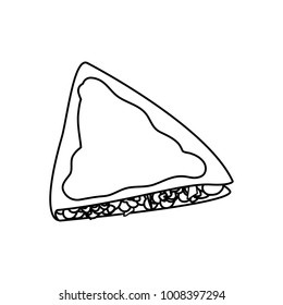 Isolated quesadilla design