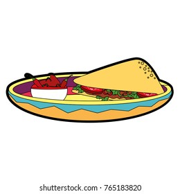 Isolated quesadilla design