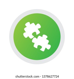 Isolated quest icon symbol on clean background. Vector puzzle element in trendy style.
