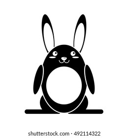 Isolated rabbit cartoon design