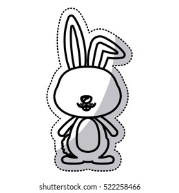 Isolated rabbit cartoon design