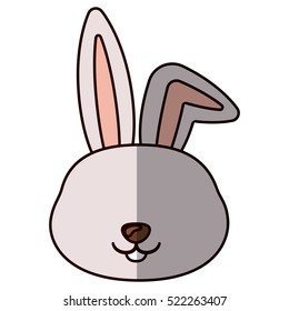 Isolated rabbit cartoon design