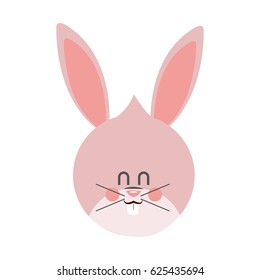 Isolated rabbit cartoon design