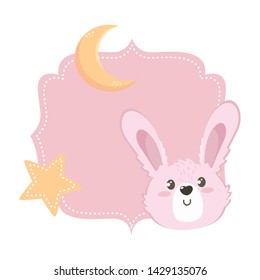 Isolated rabbit cartoon design vector illustration