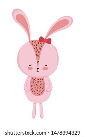 Isolated rabbit cartoon vector design