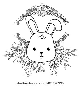 Isolated rabbit cartoon vector design