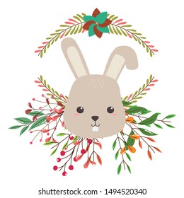 Isolated rabbit cartoon vector design