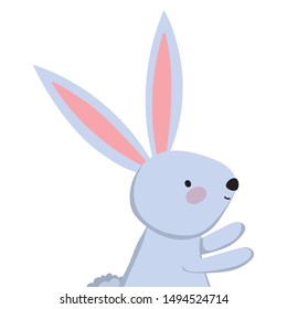 Isolated rabbit cartoon vector design
