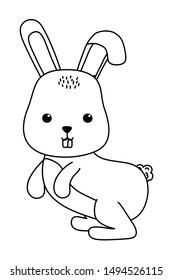 Isolated rabbit cartoon vector design