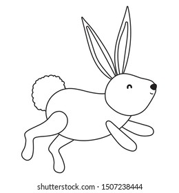 Isolated rabbit cartoon vector design