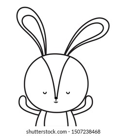 Isolated rabbit cartoon vector design