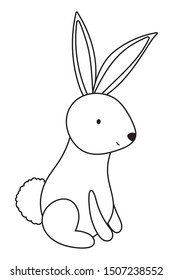 Isolated rabbit cartoon vector design