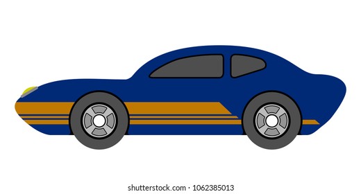 Isolated racing car icon