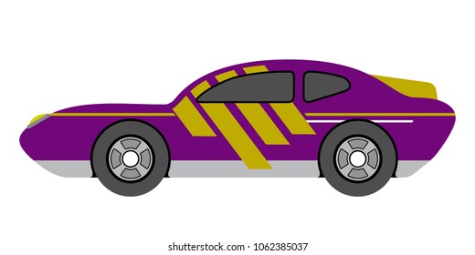 Isolated racing car icon