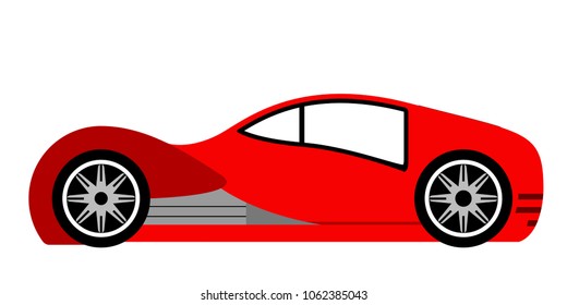 Isolated racing car icon