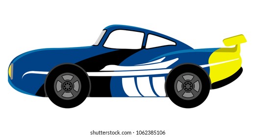Isolated racing car icon