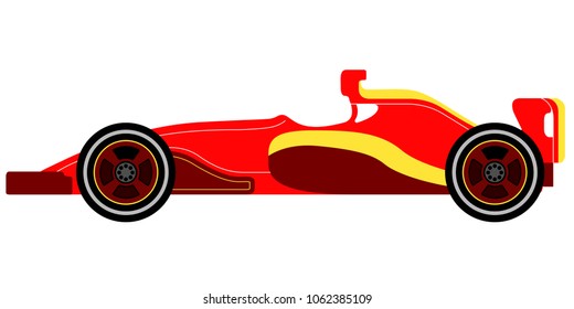 Isolated racing car icon