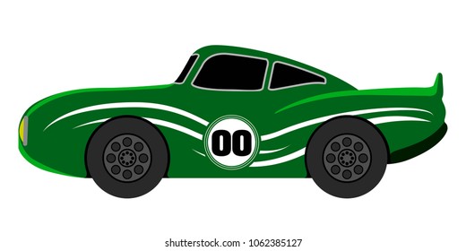 Isolated racing car icon