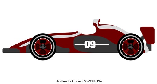 Isolated racing car icon