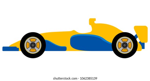 Isolated racing car icon
