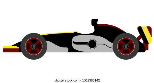 Isolated racing car icon