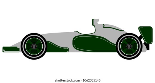 Isolated racing car icon