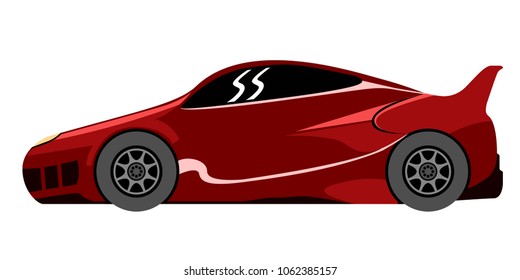 Isolated racing car icon