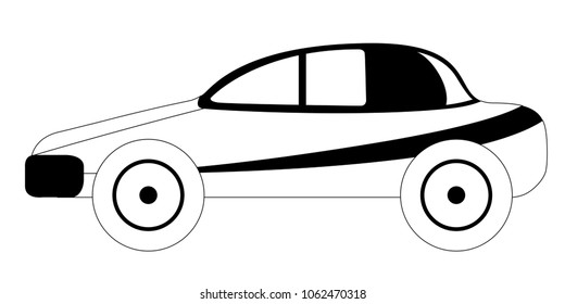 Isolated racing car icon