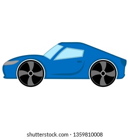 Isolated racing car image. Vector illustration design