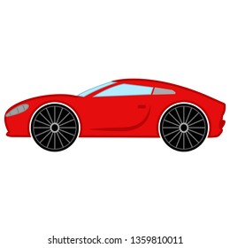 Isolated racing car image. Vector illustration design