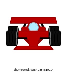 Isolated racing car image. Vector illustration design