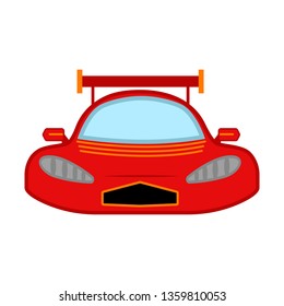 Isolated racing car image. Vector illustration design