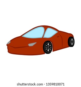 Isolated racing car image. Vector illustration design
