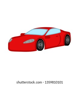 Isolated racing car image. Vector illustration design