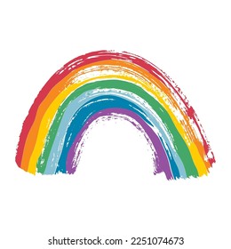 Isolated rainbow flat design modern colors sky