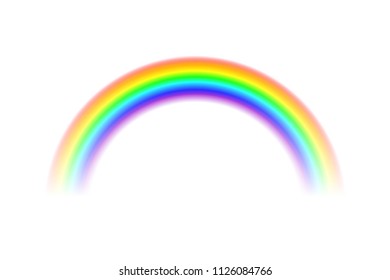 Isolated rainbow. Vector illustration.