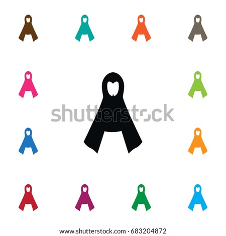 Isolated Raincoat Icon. Protection Jacket Vector Element Can Be Used For Raincoat, Protection, Jacket Design Concept.