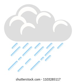 Isolated rainy weather icon