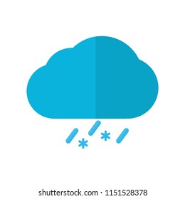 Isolated rainy weather icon