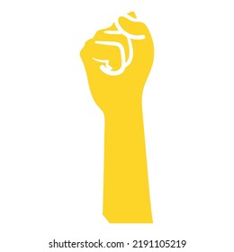 Isolated raise hand gesture icon Vector