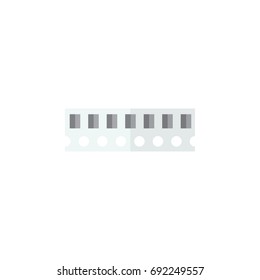 Isolated Ram Flat Icon. Memory Vector Element Can Be Used For Random, Access, Memory Design Concept.