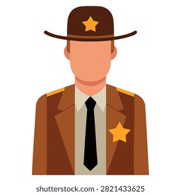 Isolated ranger icon representing professions and occupations in vector style. Ideal for career themed projects, workforce graphics, and profession symbols.