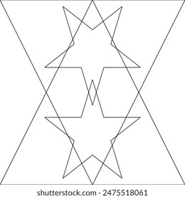 isolated, ranking, space, style, linear, label, stamp, shiny, concept, logo, banner, abstract, minimal, retro, fabric, pattern, art deco, art, classic, stars, design, element, star, shape, set, vector