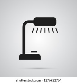 Isolated reading lamp icon symbol on clean background. Vector table lighter element in trendy style.