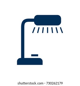 Isolated Reading Lamp Icon Symbol On Clean Background. Vector Table Lighter Element In Trendy Style.